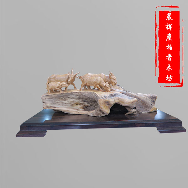 崖柏根雕刻品-大件-7