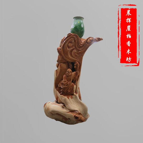 崖柏根雕刻品-大件-12