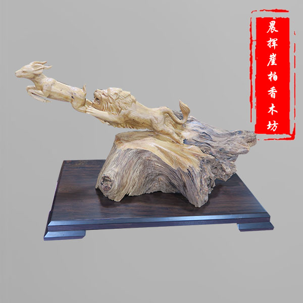 崖柏根雕刻品-大件-38