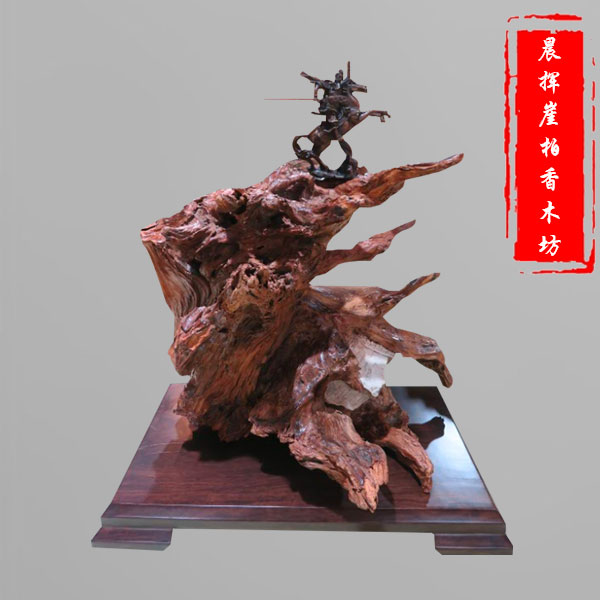 崖柏木铜雕-2