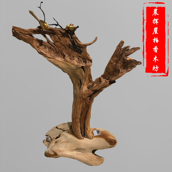 崖柏根雕刻品-大件-4