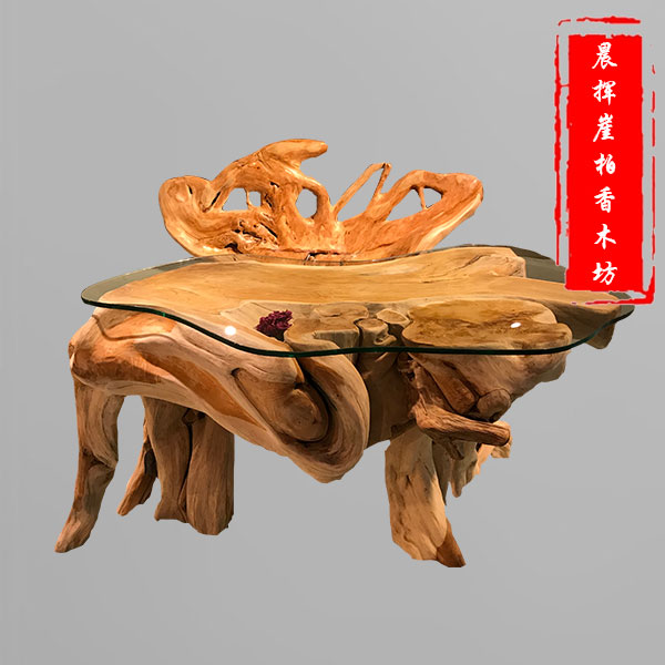 崖柏根雕刻品-大件-62