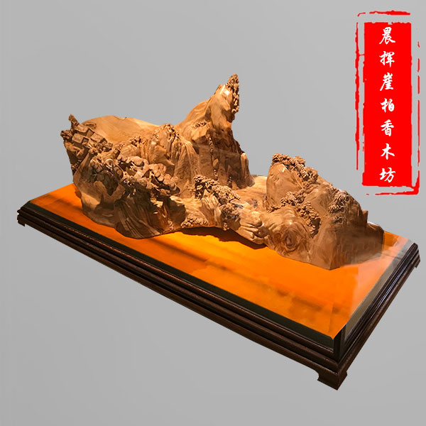 崖柏根雕刻品-大件-61