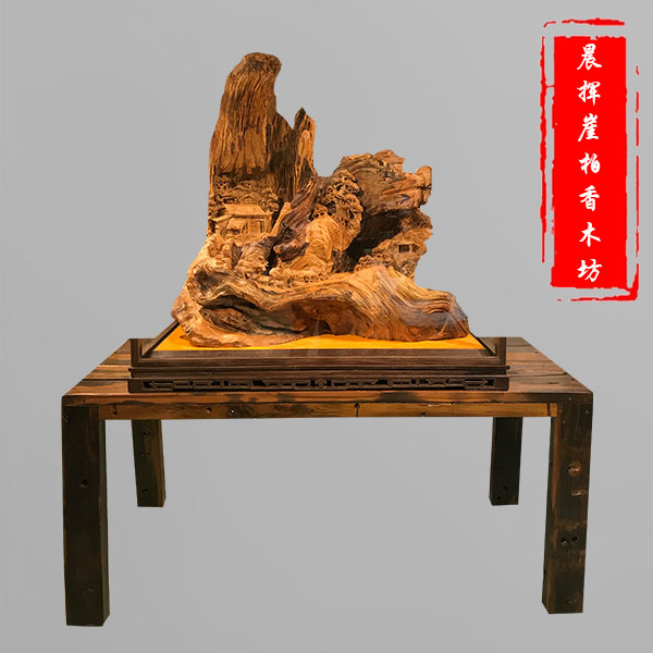 崖柏根雕刻品-大件-65