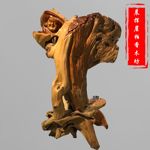 崖柏根雕刻品-大件-66