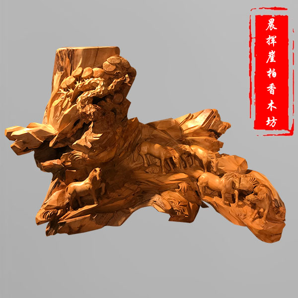崖柏根雕刻品-大件-67