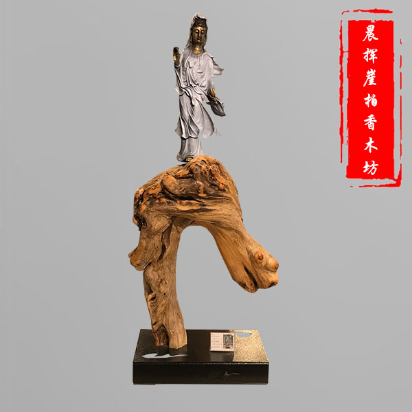 崖柏木铜雕-22