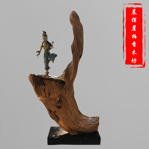 崖柏木铜雕-26