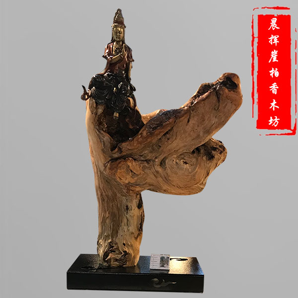 崖柏木铜雕-6